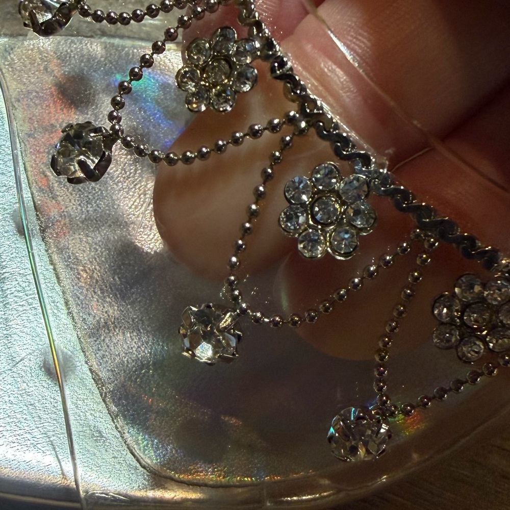 Vintage Y2K Cinderella Heels Clear Heeled Sandals Y2K High Heels Fairy Prom - Picture 14 of 14